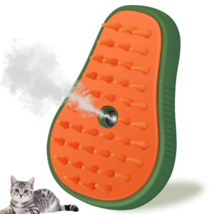 Cepillo de Vapor 3 en 1 para Gatos - Estilo Aguacate