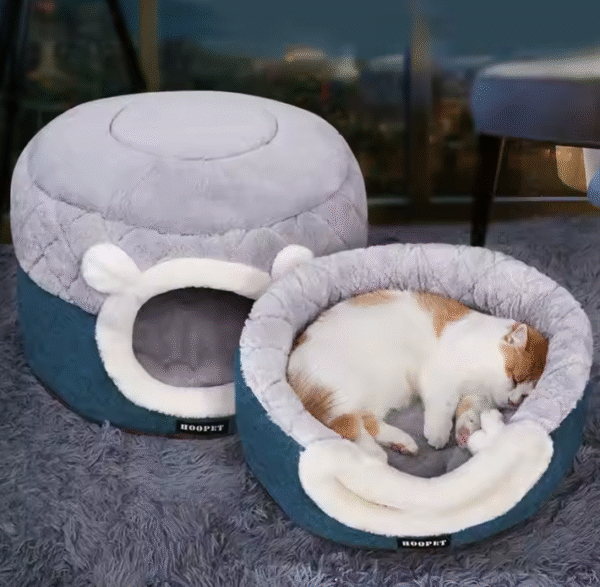 Cama Cueva Plegable de Lujo para Gatos
