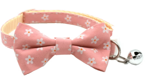 Collar Personalizado de Lujo para Perros Pequeños – Diseño Floral con Moño - Image 4