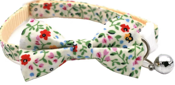 Collar Personalizado de Lujo para Perros Pequeños – Diseño Floral con Moño - Image 6