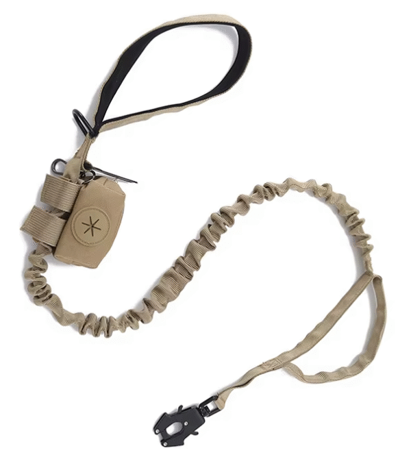 Correa Táctica para Perros Medianos y Grandes con Hebilla Tipo Rana – Nylon Resistente y Reflectante