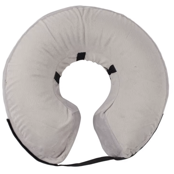 Collar Inflable Isabelino para Perros y Gatos – Suave, Ajustable y Cómodo para Recuperación Postoperatoria - Image 3