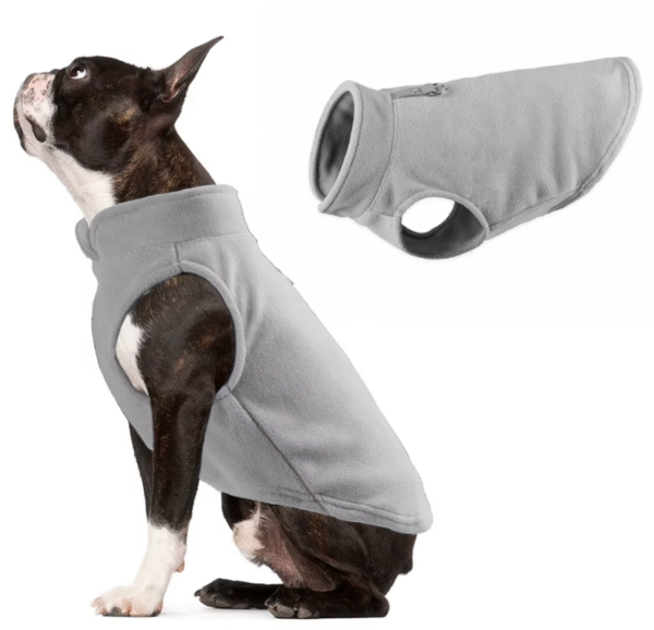 Chaleco de Lana Polar para Perros – Ropa de Invierno en Colores Sólidos - Image 5