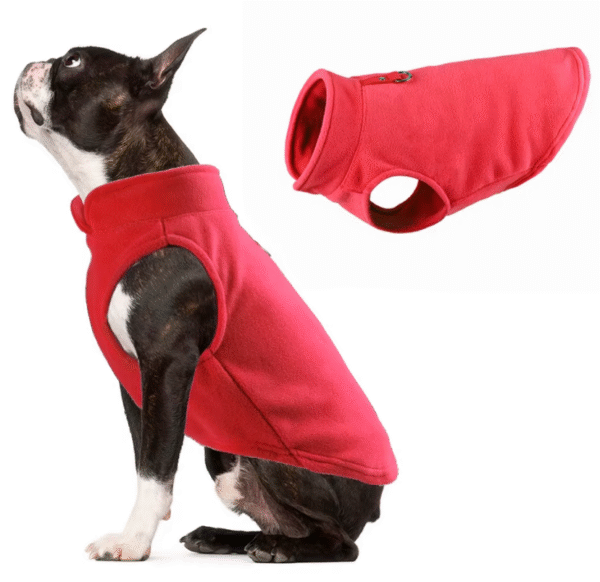 Chaleco de Lana Polar para Perros – Ropa de Invierno en Colores Sólidos