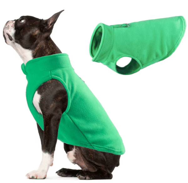 Chaleco de Lana Polar para Perros – Ropa de Invierno en Colores Sólidos - Image 7