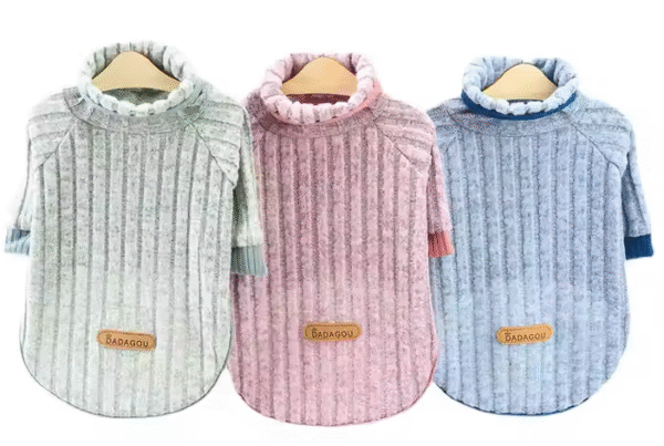 Suéter Tejido para Perros – Ropa Cálida de Otoño e Invierno para Mascotas