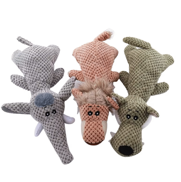 Juguete Interactivo y Resistente para Perros – Peluche Mordedor con Diseño de Animal - Image 5