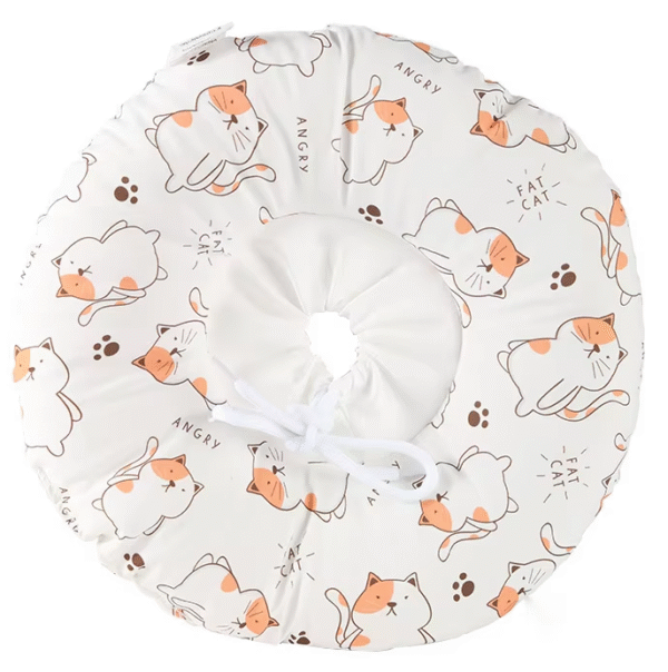 Collar Isabelino Impermeable para Gatos – Diseño Suave y Ajustable para Recuperación Postoperatoria